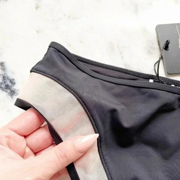 Evil Twin Black Illusion Mesh Bikini Bottom NWT - Picture 7 of 9